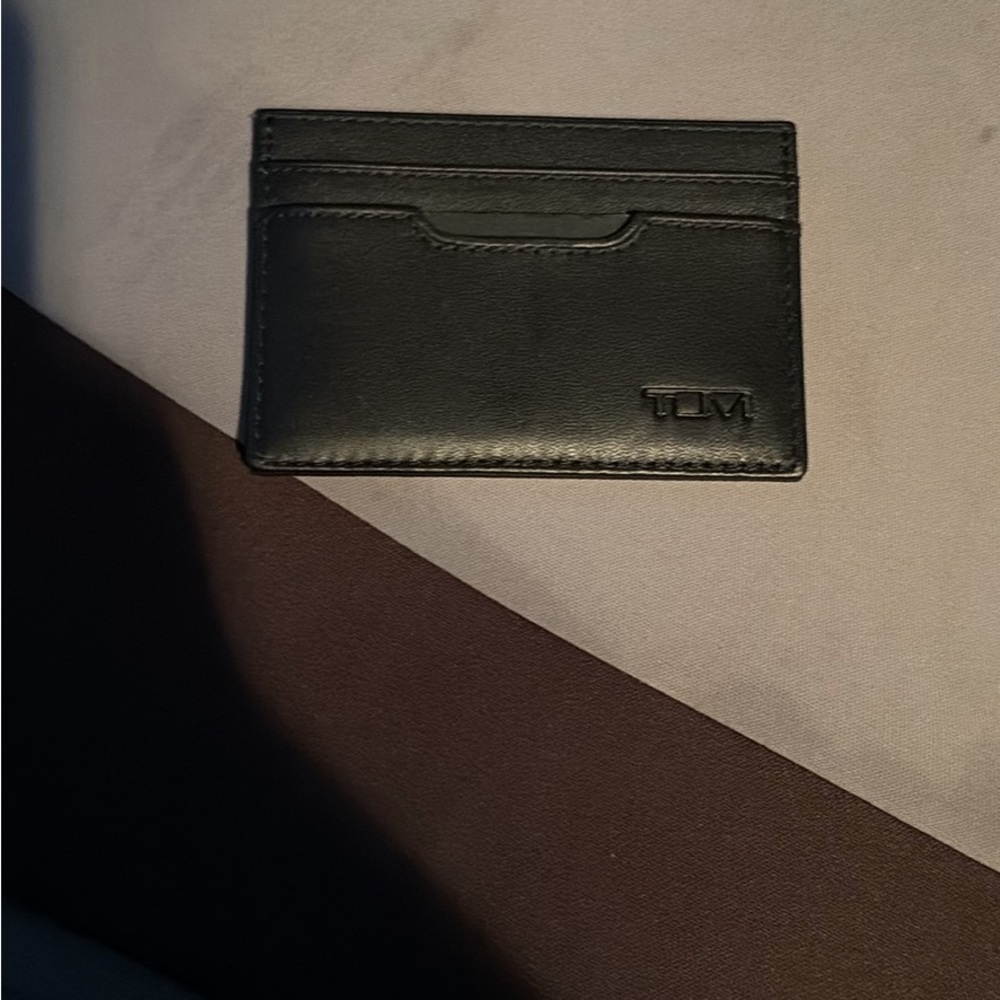 Tumi Black Leather Card Holder
